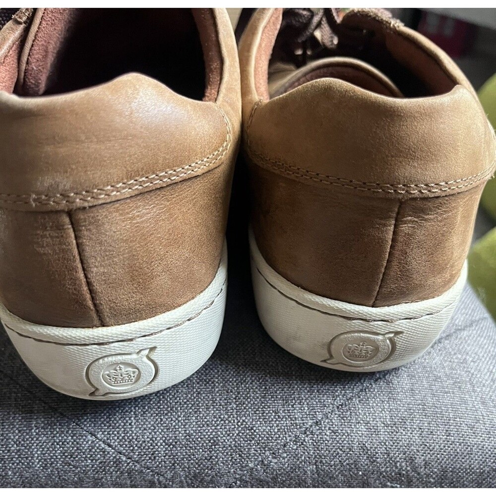 Born Leather Leopard Print Low Top Shoes Brown|White 10M Wm Comfort Tennis - Picture 5 of 11